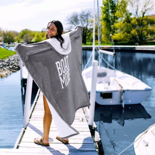 Boat Mode – 50″ X 60″ Hooded Blanket, Lake Havasu Gifts