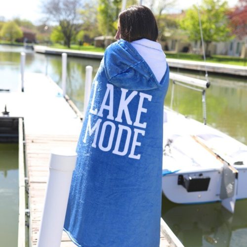 Lake Mode – 50″ X 60″ Hooded Blanket, Lake Havasu Gifts