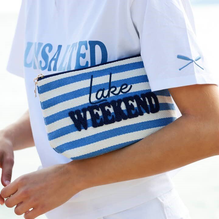 "Lake Weekend" Large Zip Pouch, Lake Havasu Gifts