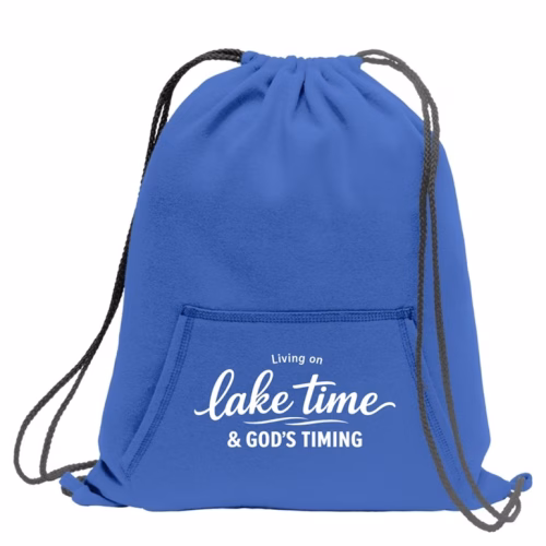 Living On Lake Time Sweatshirt Drawstring Bag, Lake Havasu Gifts