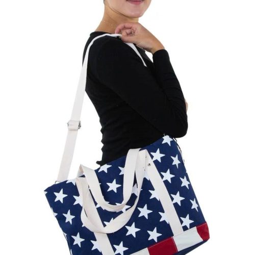 Stars and Stripes Flag Tote Bag, Lake Havasu Gifts