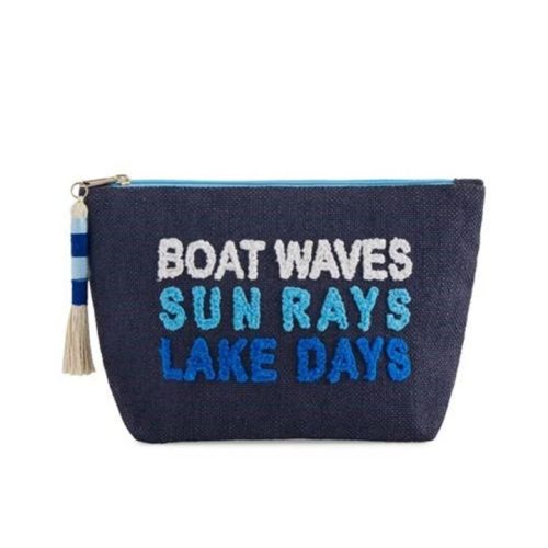 "Boat Waves Sun Rays Lake Days" Zip Pouch, Lake Havasu Gifts