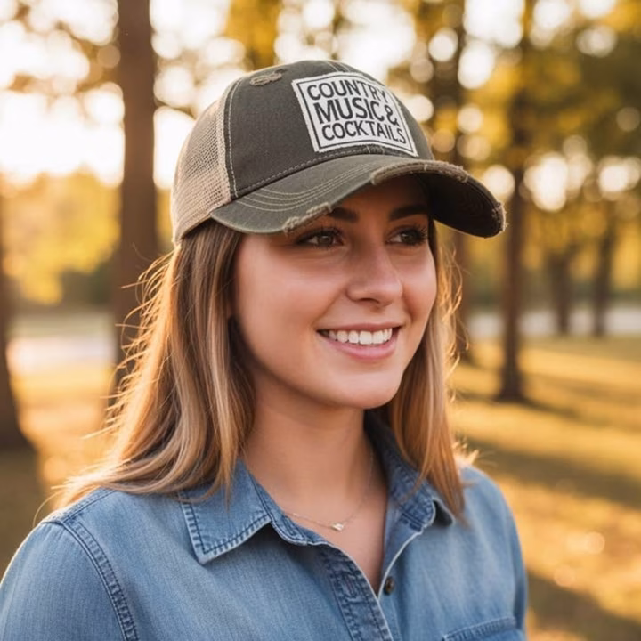 Country Music & Cocktails Trucker Hat, Lake Havasu Gifts