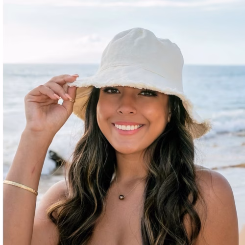 Frayed Edge Canvas Bucket Hat, Lake Havasu