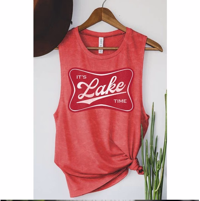 s Lake Time Graphic Tank Top, Lake Havasu Gift