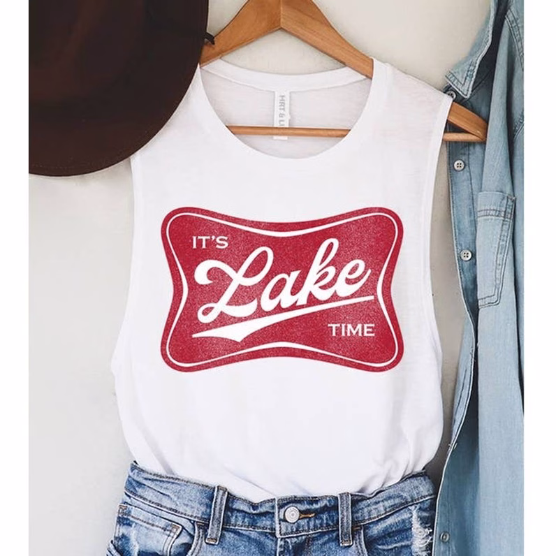 s Lake Time Graphic Tank Top, Lake Havasu Gift
