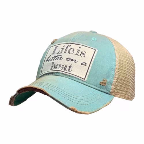 Life Is Better On A Boat Trucker Hat Baseball Cap