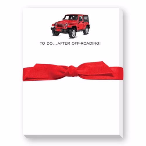 To Do After Off-Roading Mini Notepad-Jeep, Lake Havasu Gifts